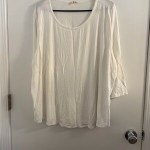 Cupio Cream 3/4 Sleeve Top